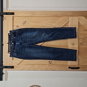 Old Navy | Mid Rise Boyfriend Distressed Hem Jeans | Size 8 TALL